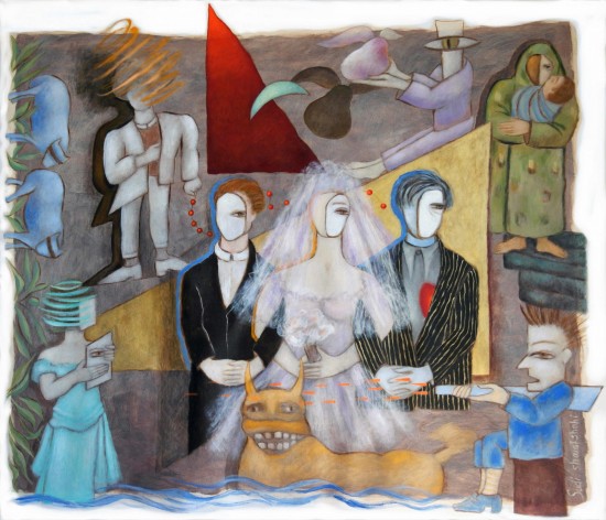 Lovers and Wedding - 52" x 60"